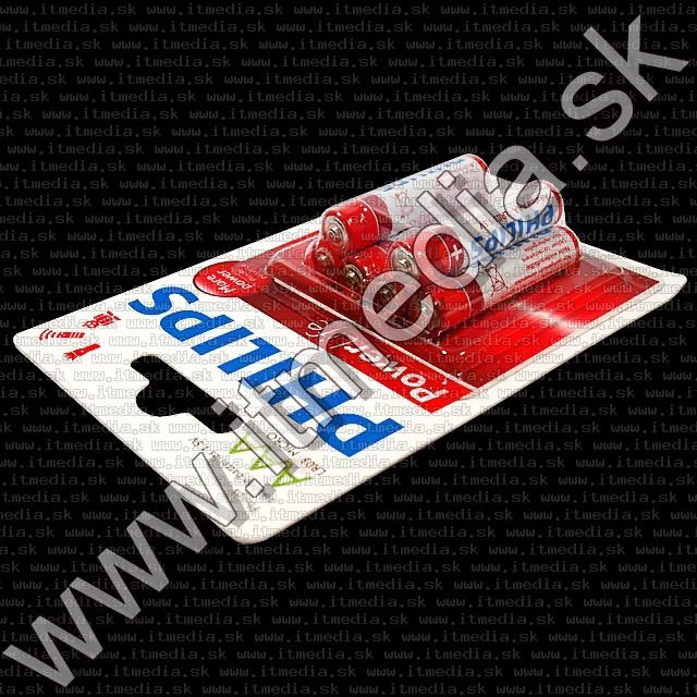 Image of PHILIPS battery alkaline 6xAAA (LR03) (IT8256)